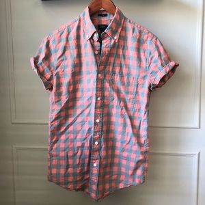 J. Crew Factory short-sleeve Slim washed shirt